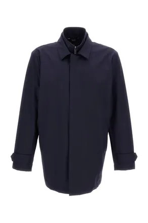 Fay Water-Repellent Morning Coat with Structured Design