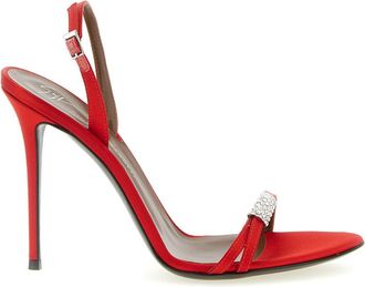 Giuseppe Zanotti Red Open Toe Heels
