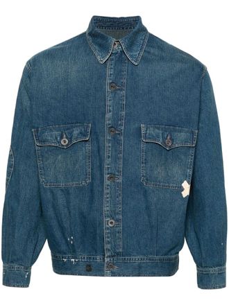 Maison Margiela distressed denim jacket - Blue