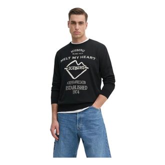 Iceberg Uomo, Felpe, Nero, L, new