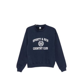 Sporty & Rich Country Club Logo-print Sweater