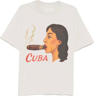 Melt T-shirt con stampa - Toni neutri