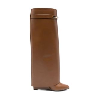 Givenchy Shark Laarzen - Dames - Schoenen - Bruin - Maat: 38 EU Leer