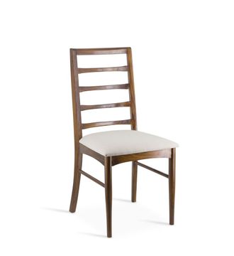 Moycor Set 2 sillas barrotes de madera marr&oacute;n