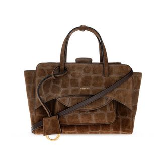 Hidesins Tassen, Dames, Bruin, ONE Size, Leer, Flap Medium Bag
