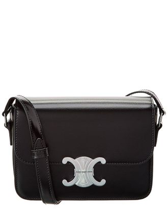 Celine Celine Teen Triomphe Leather Shoulder Bag