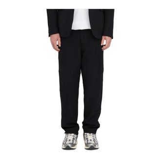 Comme Des Garçons Broeken, Heren, Zwart, S, Wol, Wollen Tailored Broek