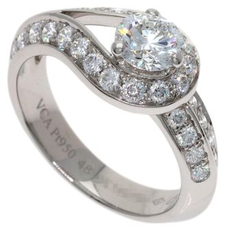 Van Cleef & Arpels Platinum 950 Band Ring (Pre-Owned)