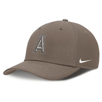 Nike Los Angeles Angels Rise Nike Mens Dri-FIT MLB Adjustable Hat in Brown | NB462FJANG-HUA