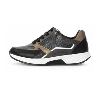 Gabor Sneaker Low - Dames - Schoenen - Zwart - Maat: 38 EU Leer