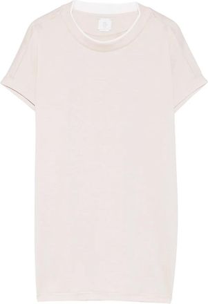 Eleventy T-shirt met cuffs - Beige