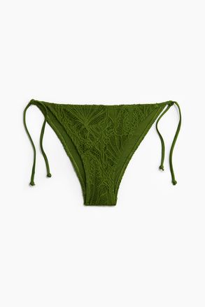 H&M Tie-Tanga Bikinihose - Gr&uuml;n