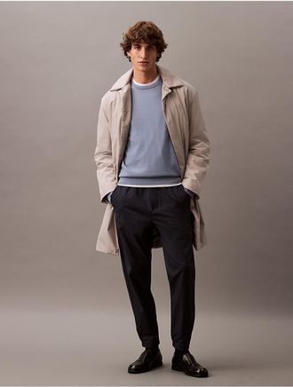 Calvin Klein Mens Tech Slim Pull-On Pants - Navy - XS