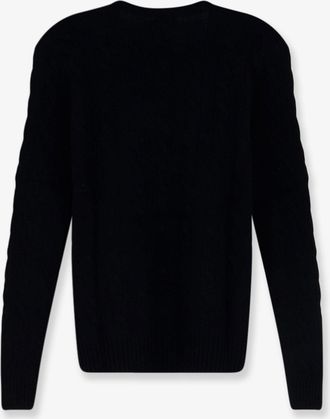 Polo Ralph Lauren Womens Sweater V-Neck Wool-Cashmere Black