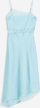 H&M Slipkleid mit Spitze - Turquoise