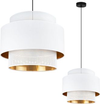 OEM L&aacute;mpara Colgante Asti Trio Oro Blanco 35cm Tela De Malla