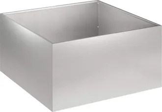 vidaXL Macetero De Jard&iacute;n Plateado 40 X 40 X 30 Cm Acero Inoxidable Vidaxl