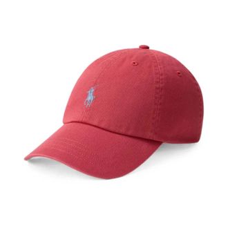 Polo Ralph Lauren Pony Katoen-Chino Pet - Heren - Petten - Rood - ONE Size - Katoen - Accessoires