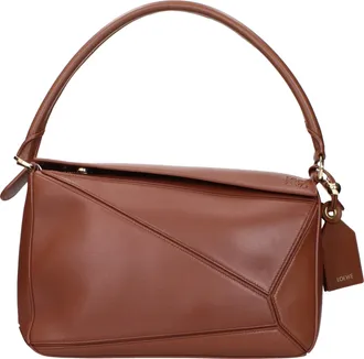 Loewe Puzzle Borsa a mano da donna in pelle marrone/pecan