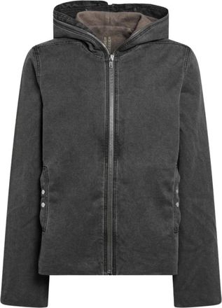 Rick Owens Gimp Zipfront JKT - Heren - Sweatshirts & Hoodies - Grijs - Maat: S Katoen