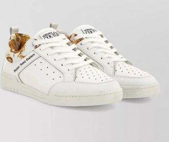 Versace Jeans Couture leather logo low-top sneakers