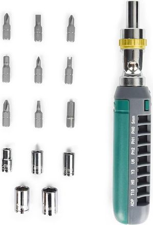 OEM Juego De 2 Destornilladores Magn&eacute;ticos Ajustables 14 En 1 Para Muebles Y Electrodom&eacute;sticos