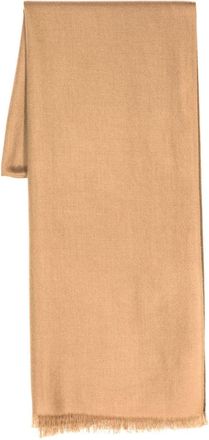 N.Peal cashmere pashmina scarf - unisex - Cashmere - One Size - Brown