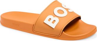 BOSS Kirk Slide Sandal in Bright Orange at Nordstrom Rack, Size 12Us / 11Uk