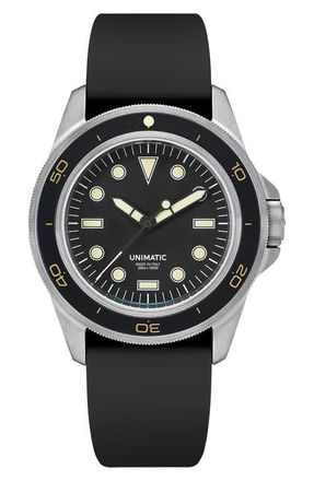 Unimatic Diving Heritage Diving Watch, 41.5mm in Black at Nordstrom
