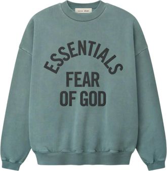 Fear of God Hoodies & sweatvesten, Heren, Blauw, M, Katoen, Campus 90s Crewneck Sweatshirt