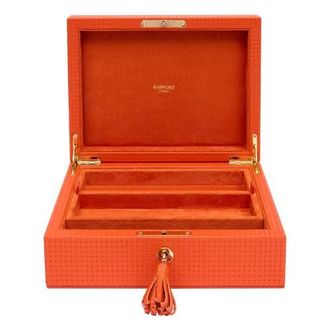 Rapport London Charlotte Jewelry Box in Orange at Nordstrom