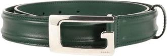 Gucci Pre-owned Belts, male, Green, Size: ONE SIZE Pre-owned Vintage Leather Belt