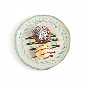 La Redoute Interieurs Set van 4 platte borden in aardewerk, Capria