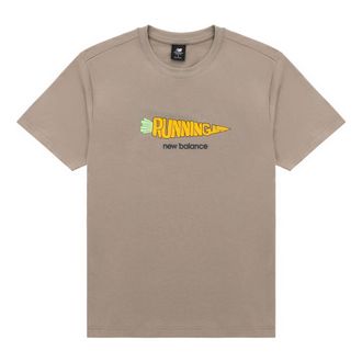 New Balance Running Graphic Tee Asia Sizing Brown Orange AMT31331-DRI