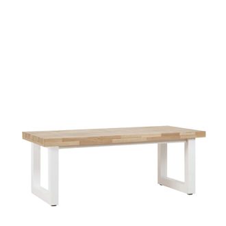Klast Mesa de centro elevable de madera natural 120x48 cm