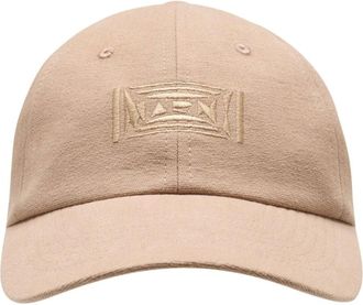 Marni Caps, unisex, Beige, Size: L Embroidered Logo Cap