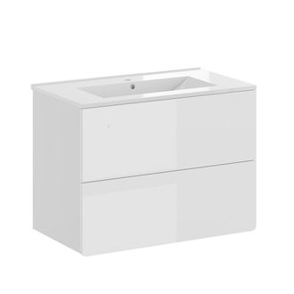 Vicco Conjunto De Muebles De Ba&ntilde;o Izan, Blanco, 2 Partes