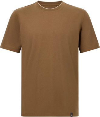 Boggi Milano Tops, Heren, Bruin, XL, T-Shirts