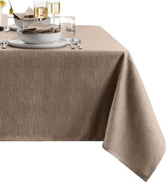 Elrene Continental Solid Texture Water & Stain Resistant Tablecloth