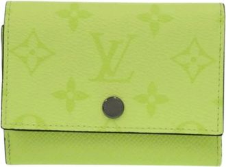 Louis Vuitton Pre-owned Wallets, female, Green, Size: ONE SIZE Pre-owned Canvas Wallet