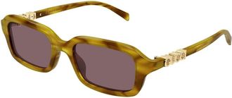 Gucci Gg 2152S Zonnebril - unisex - Zonnebrillen - Bruin - 50 MM - Accessoires