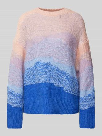 Lollys Laundry Strickpullover mit Rundhalsausschnitt Modell Emmy in Hellblau, Gr&ouml;&szlig;e M