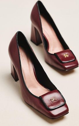 Maeve Logo Block Heels
