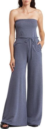 Go Couture Strapless Tube Jumpsuit in Navy at Nordstrom Rack, Size X-Large