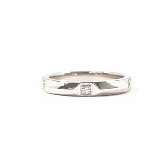 Tiffany & Co. Silver Platinum 950 Band Ring (Pre-Owned)