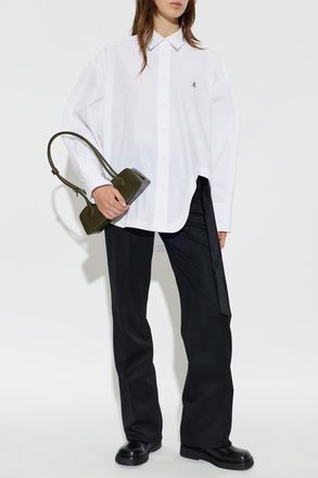The Attico Shirt With Slit, Womens, White