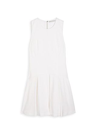 Alice & Olivia Adley Stretch-crepe Mini Dress - Off White - S (UK8-10 / S)