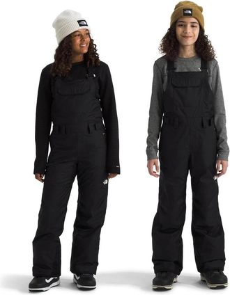 The North Face Freedom Snow Bib Kids Black Waterproof Suspender Strap GBO4014