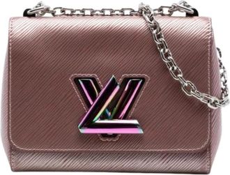 Louis Vuitton Pre-owned The Twist Crossbody Bag - Dames - Vintage Schoudertas - Roze - ONE Size - Leer - Vintage