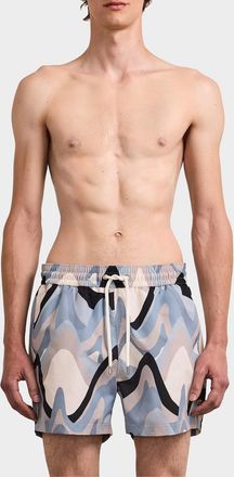 Frescobol Carioca Men & apos;s Rio Printed Swim Shorts